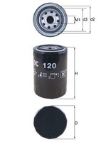 Mahle ÖLfilter Oc 120 Anschraubfilter FüR Toyota Daihatsu Vw Taro F8 F7 Cressida