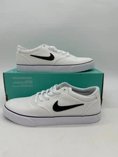 Nike SB Chron 2 Men's size 8 White Black Canvas Skate Athletic Shoes DM3494 100
