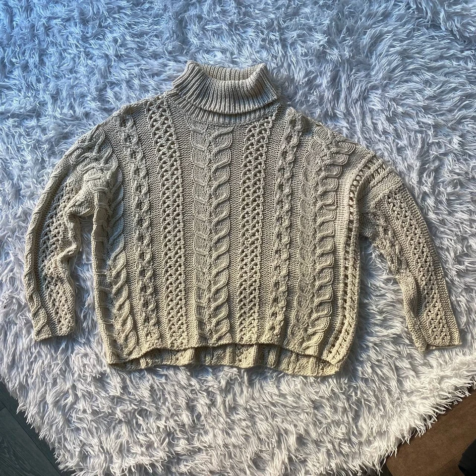 Винтажный вязаный кардиган Jil Sander свитер кашемир с воротником на пуговицах размер s - Изображение 4 из 4