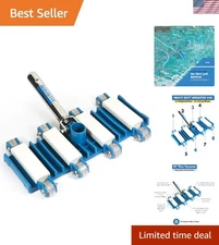 14" Heavy Duty Pool Vacuum Head with Wheels for Effortless Cleaning