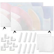 TV Moving Box Cushioning Supplies Set Include 2 Pcs Foam Flat Screen TV Cover...