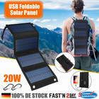 20W Solarpanel Solarmodul Akku Power Bank Handy USB Ladegerät Camping Wandern DE