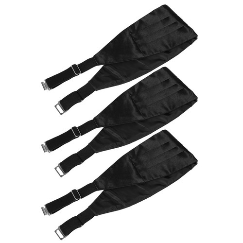 Ceinture De Smoking En Satin Noir Pour Homme - Taille Unique Ajustable - Neuf Avec étiquettes