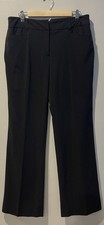Briggs New York Flat Front Zip Straight Leg Black Dress Pants Women's Size 12