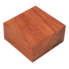 African Padauk Bowl 5x 5x 2- Woodturning Square Carving Blank- Free US Shipping