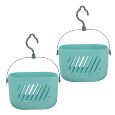 2 Pcs Bath Toy Holder Bathroom Storage Containers Hanging Shower Basket