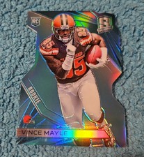 2015 Spectra Vince Mayle Cleveland Browns Blue Prizm Die-Cut 32/35 #148