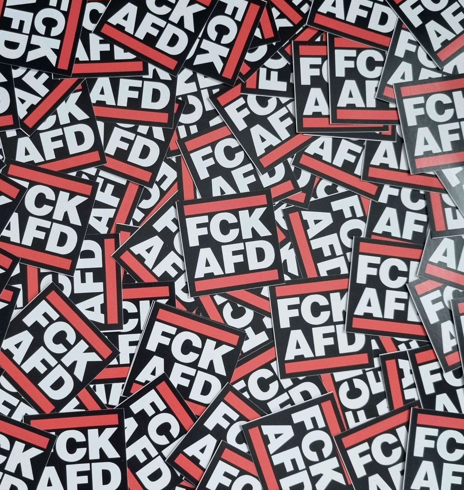 50 x FCK NZS Aufkleber 50 mm x 50 mm