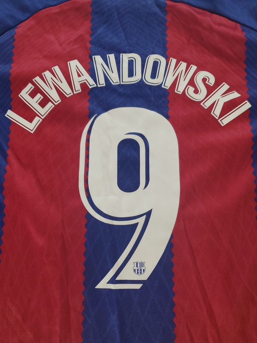 Robert Lewandowski #9 FC Barcelona 23/24 Nike Home Soccer Jersey