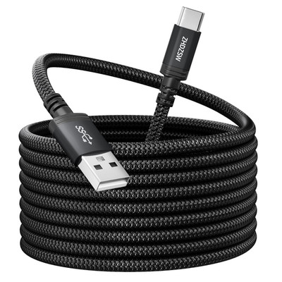 Extra Langes 4M USB C Ladekabel, 3.1A Schnellladekabel, USB Anf Typ C Kabel Gefl