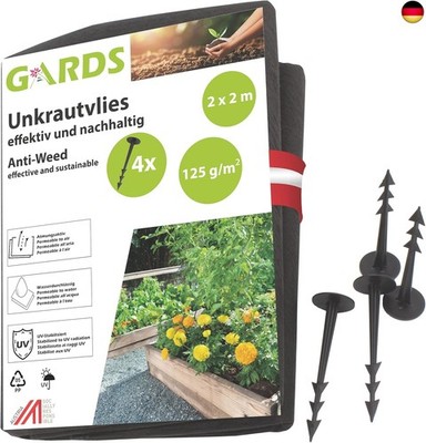 Gards Unkrautvlies Sandkastenvlies 4m², inkl. Erdanker, mega reißfest, w