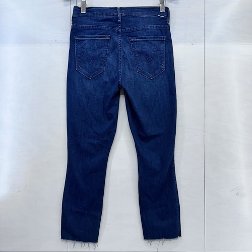 Mother The Looker Womans Ankle Fray Raw HemDenim Jeans Dark Wash Good For You 28 - Picture 10 of 20