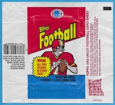 1983 Topps Football (#1 - #257) Singles - Choose Your Own