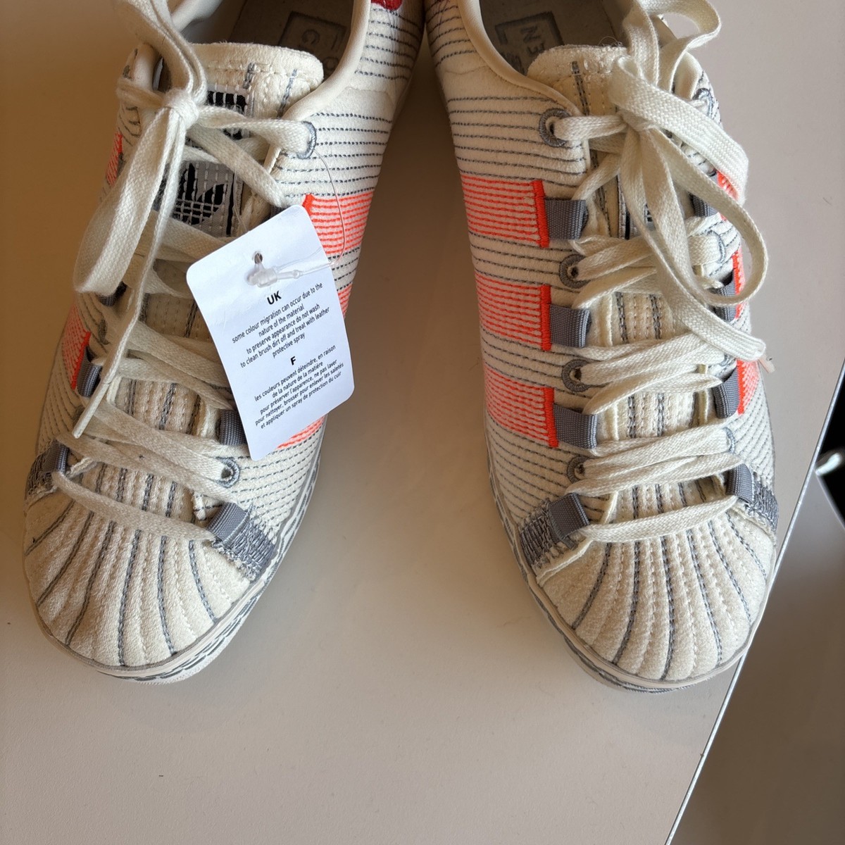 ADIDAS The Craig Green X SUPERSTAR Off White Bright Red 
