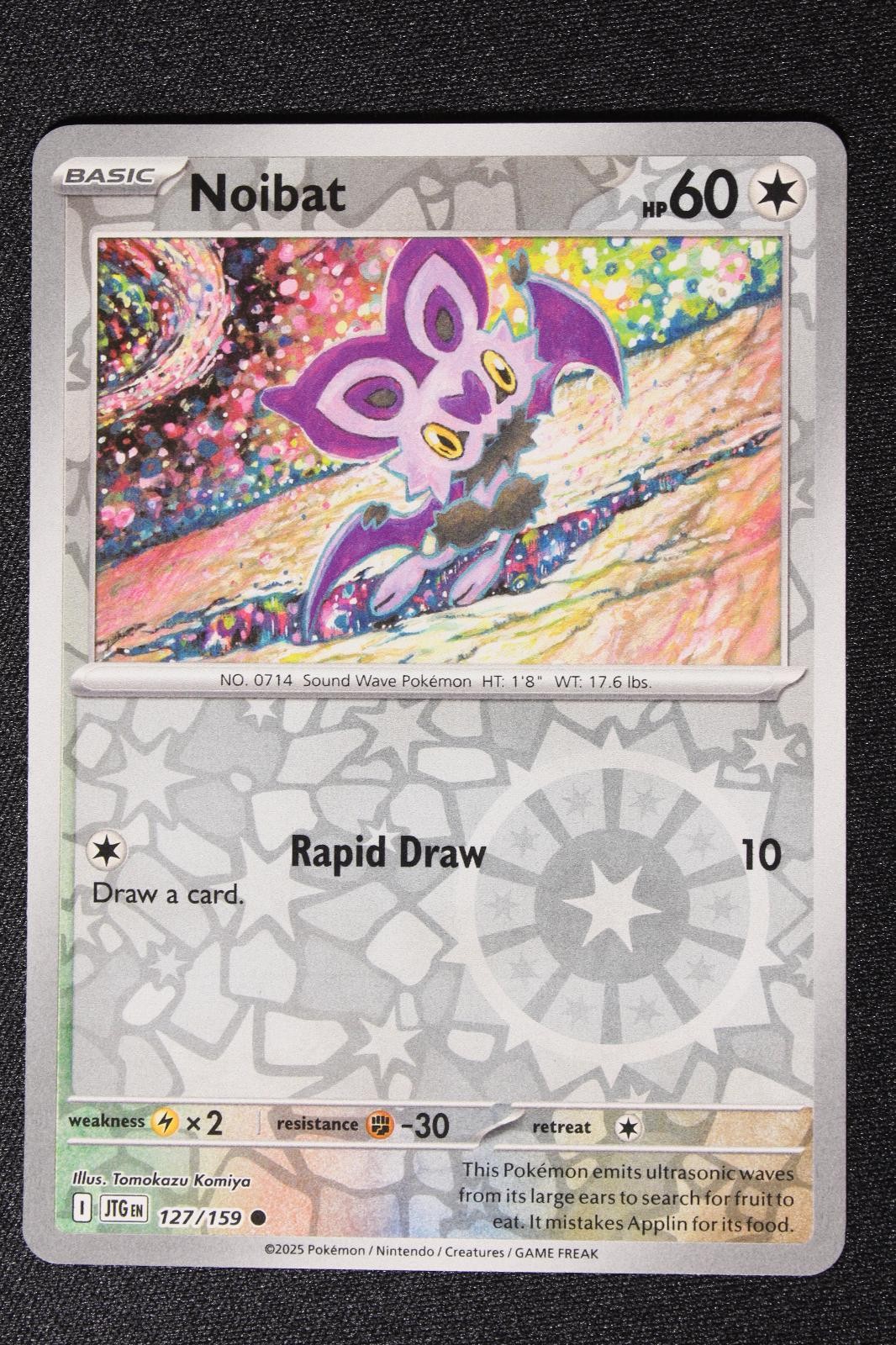 Pokemon Noibat Reverse Holo C NM - Journey Together 127/159