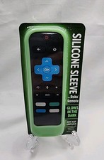 Silicone Cover for Roku Voice Remote Anti Slip Shockproof Glow in Dark Green