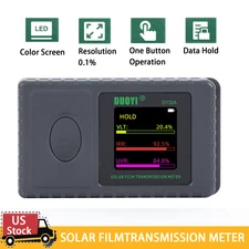 3-IN-1 Solar Film Transmission Meter 0.04In Portable Digital Window Tint Meter