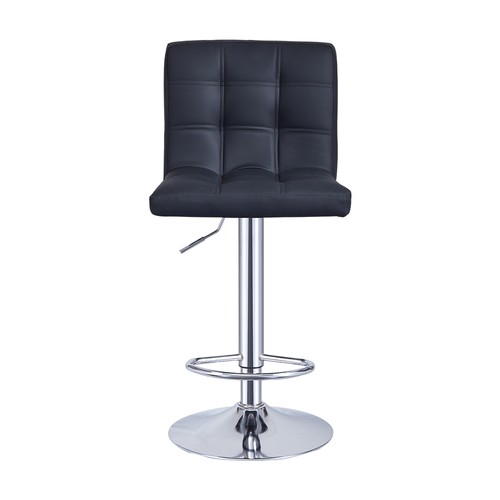 Faux Leather Barstool Chrome Base Stool Counter Height Stool Breakfast Bar Chair - Picture 119 of 172