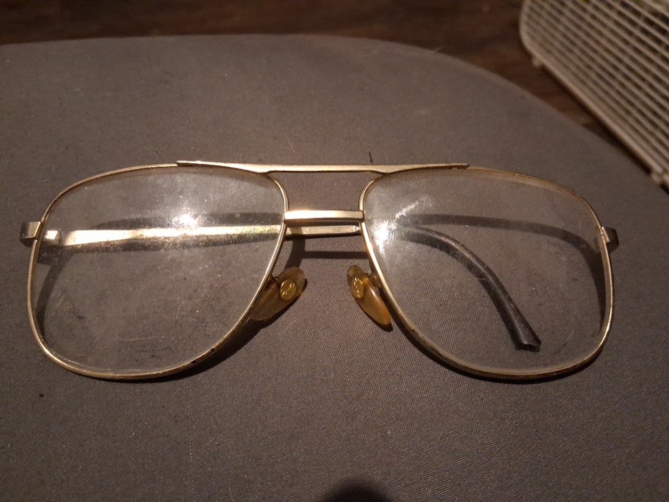 Vintage American OpticalAO 1/1012K GF   Pilot Eyeglass Frames AS-IS One Arm Miss
