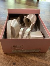 Vintage White Satin Wedding Or Prom Shoes..touch Ups..Sz 8.5