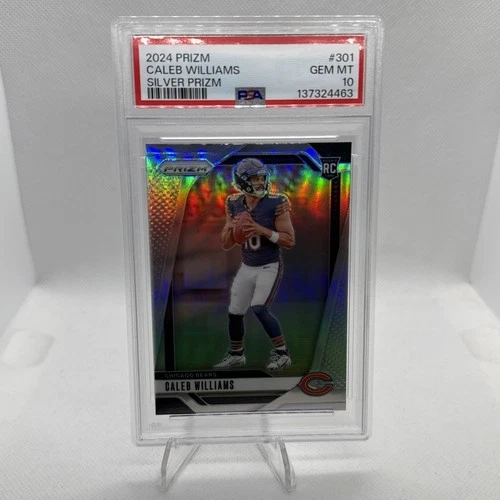 2024 Panini - Caleb Williams #301 Silver Prizm (RC) PSA 10 GEM MINT