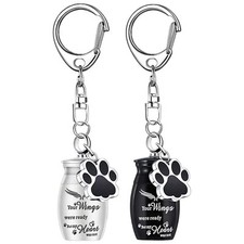 Mini Pet Urns Keychain Keyring Ashes Cremation Holder Keepsake Urns Waterproof