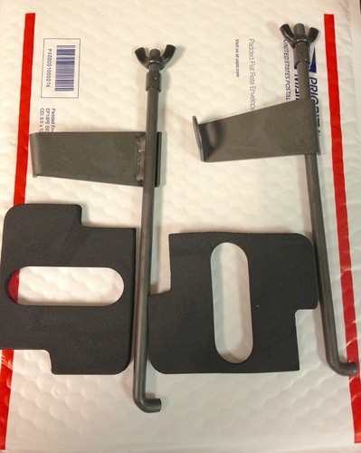 Harley Battery Tie Down Rods Pads Wing Nuts Knucklehead Panhead UL 36-57 Rigid - 第 1/4 張圖片