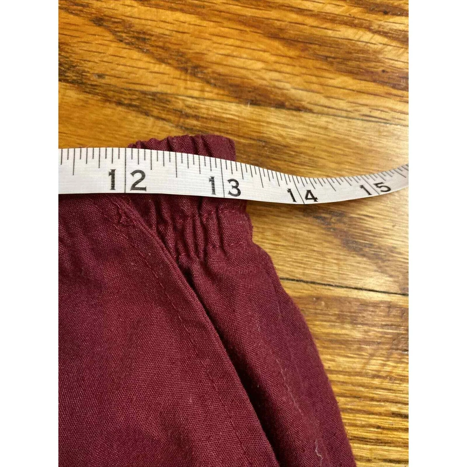 Greentown Scrub Pants Wine Elastic Waist 4 Pocket Medium - Image 4 of 4
