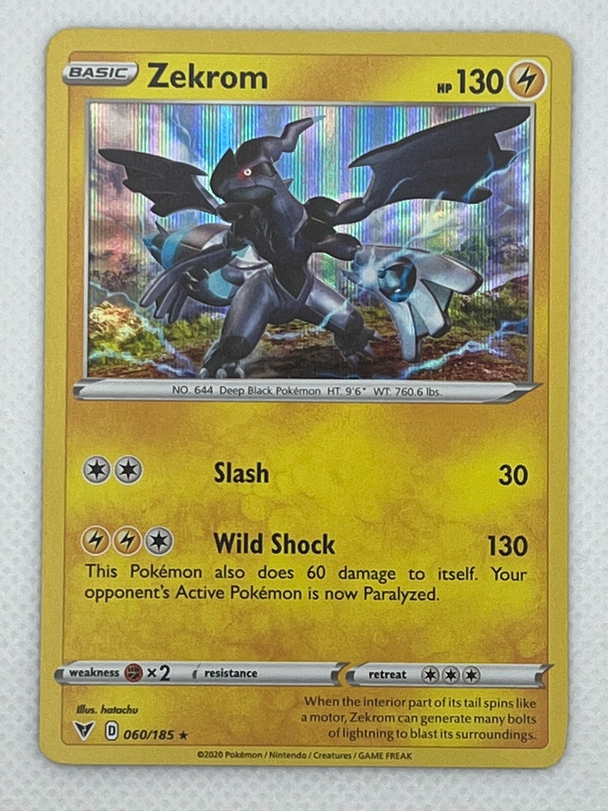 Pokemon TCG Vivid Voltage Card Zekrom 060/185 Rare Holo | eBay