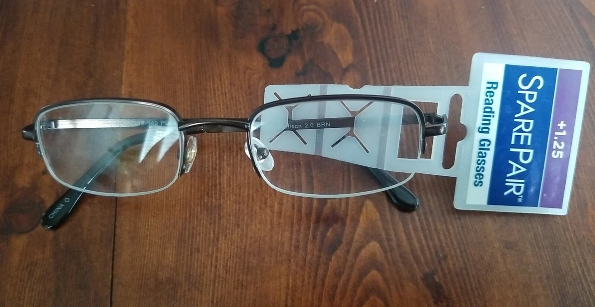 Foster Grant Spare Pair Reading Glasses Harrison 1.25 New eBay