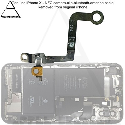 Genuine Iphone X Nfc Camera Clip Bluetooth Antenna Cable Replacement Part Ebay