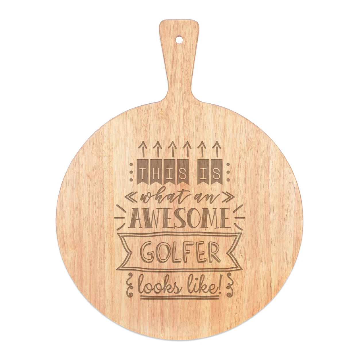 This Is What An Awesome Golfer Looks Like Pizza Board Paddle Wooden Best