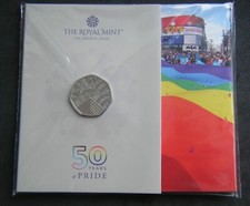 2022 50 Years of Pride BU 50p Fifty Pence Coin Brilliant Uncirculated Pack