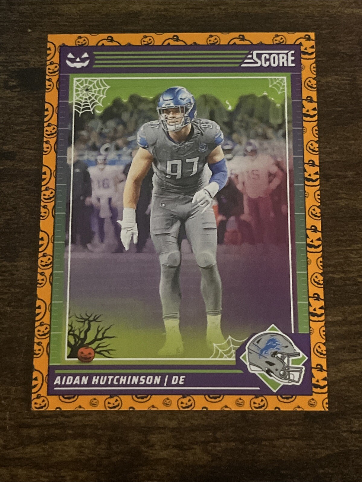 2024 Score-A-Treat Aidan Hutchinson Orange Pumpkin #96 Detroit Lions S3575*