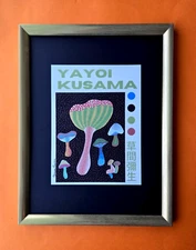 Yayoi Kusama |  Artistic Pop Art Poster Facsimile Signed | Mounted and Framed!