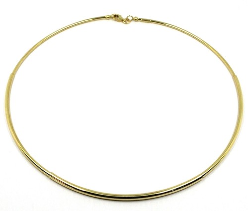 18K YELLOW GOLD RIGID NECKLACE CHOKER 3 