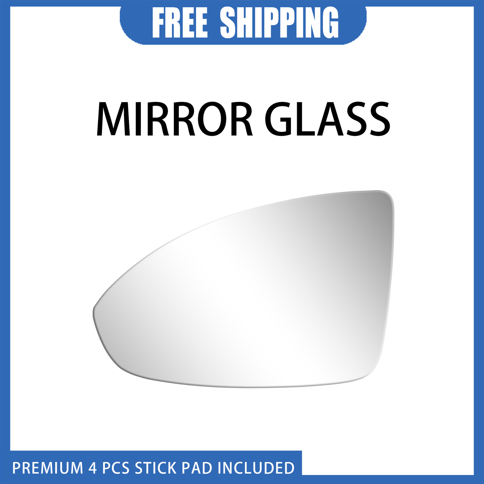 Mirror Glass Replace For 2011-2016 Chevy Cruz  Left Side Flat Adhesive 4354