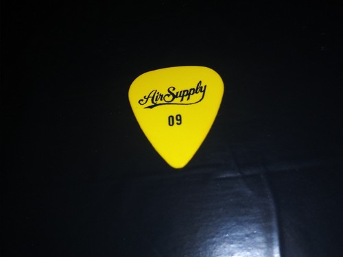 AIR SUPPLY Logo & Graham Rusell Signature Old 2009 Concert Tour RaRe GUITAR PICK
