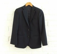 Womens Blazer Navy Blue Medium 6 Schoolboy Single Breasted Career Preppy