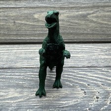 Vintage Plastic Dinosaur T-Rex Tyrannosaurus Rex Dark Green 3  