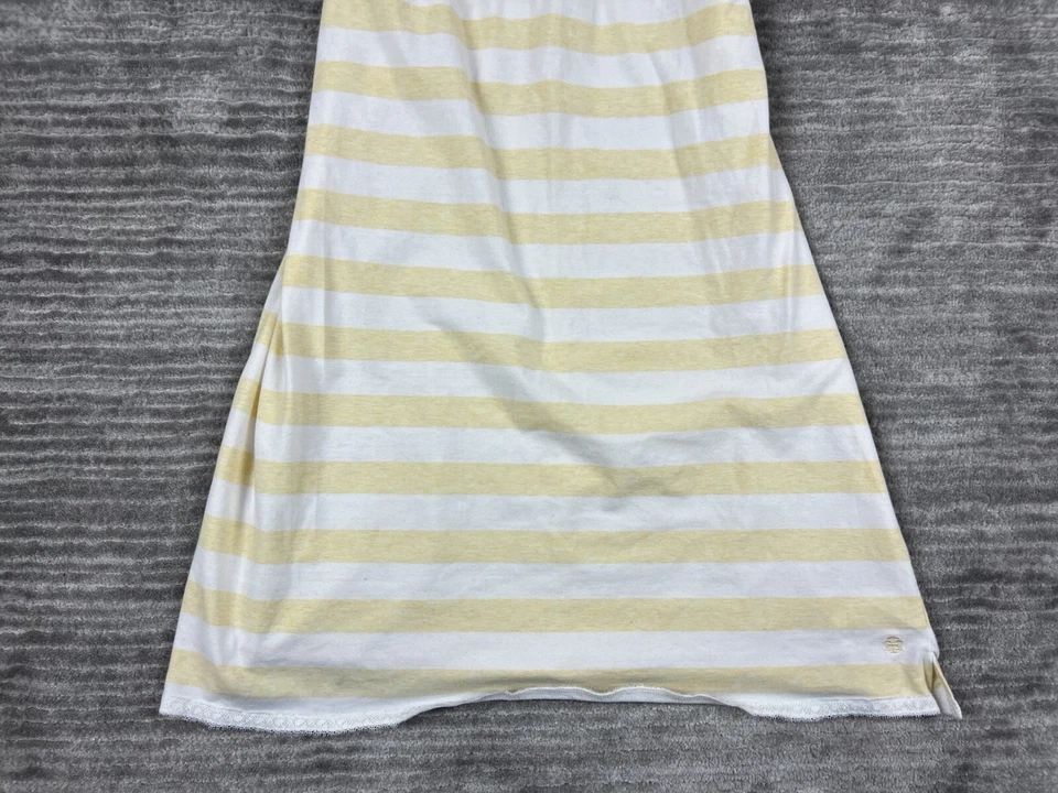 Camisón Tommy Hilfiger para mujer mediano amarillo a rayas sin mangas hasta la rodilla Foto 3 de 4