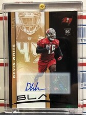 2019 PANINI BLACK DEVIN WHITE ROOKIE, #80, AUTO, COPPER INSERT, SERIAL #03/25