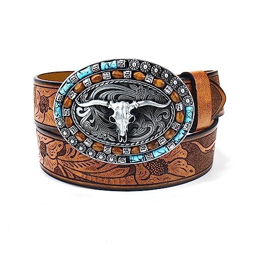 Men-Women-Western-Cowboy-Belt PU Suitable waisted 34