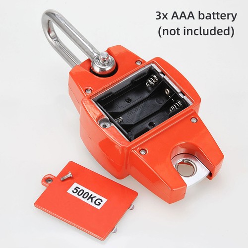 Portable Crane Scale 500kg/0.1kg 20mm LCD Digital Electronic Hook≖Hanging Scale - Picture 13 of 14