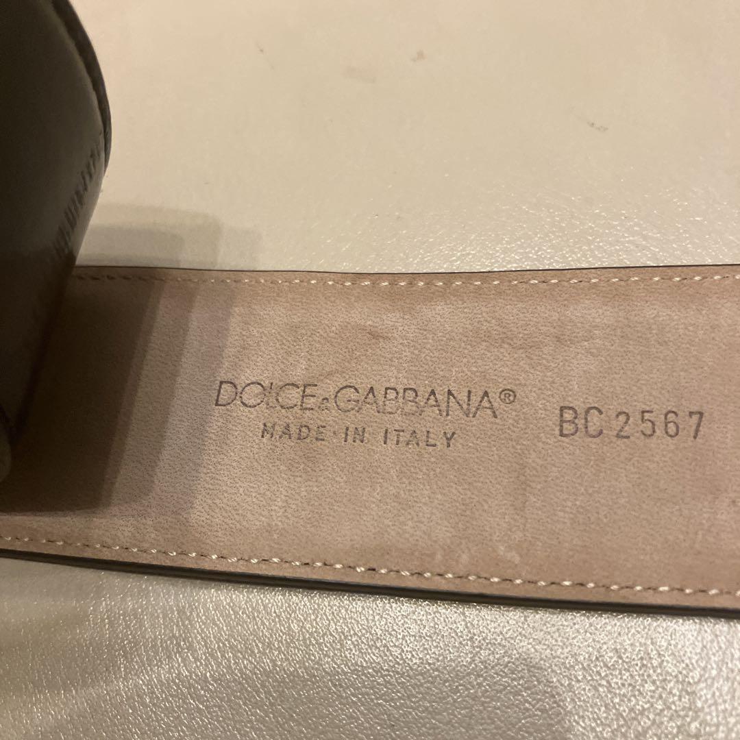 Dolce & Gabbana 黒 レザー ベルト BC2567 Dolce & Gabbana 黒 レザー ベルト BC2567