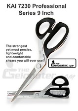 Kai Premium 9" 230mm Professional Dressmaker  Fiberglass Scissors Shears 7230