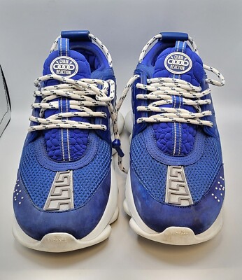 versace chain reaction sneakers , Blue & White , US 11 EU 45