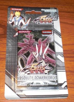 MINT YuGiOh Absolute Powerforce Blister Booster Pack 1st Edition Factory Sealed