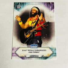 2021 Topps WWE Base Card #39 Elias Royally Embarrasses King Corbin – SmackDown