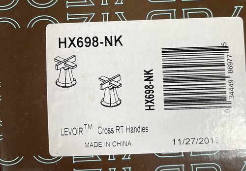 Brizo HX698-NK Levoir Roman Tub Faucet Cross Handle Kit, Luxe Nickel SEALED